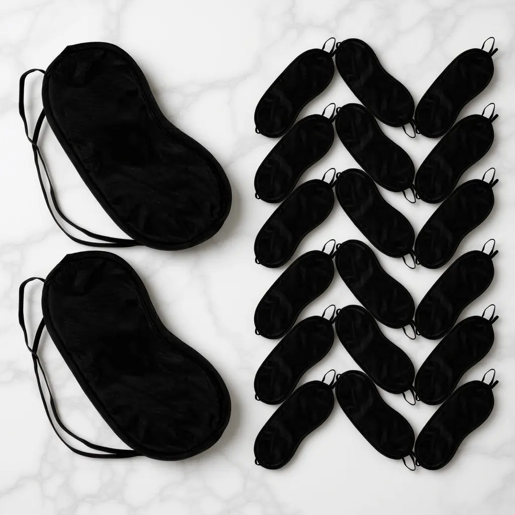 

20Pcs Disposable Eye Masks Comfortable Lightproof Sleep Shades Travel Sleeping Eye Covers Bulk Blindfolds for Relaxation and