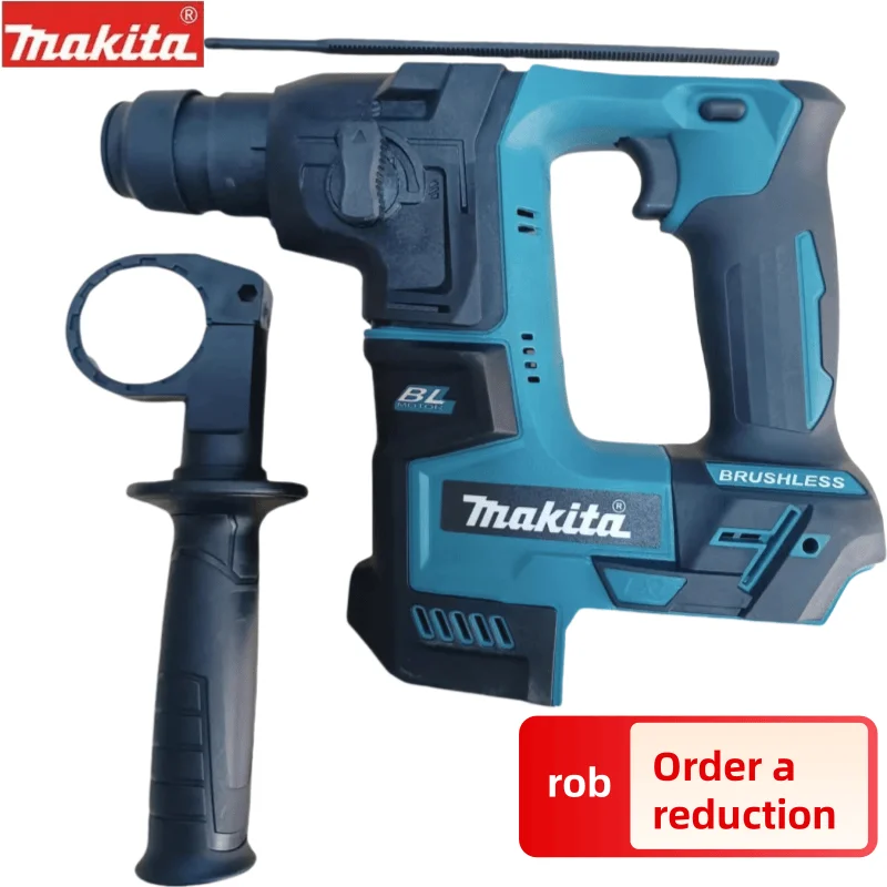 Makita-martillo eléctrico HR140D, taladro de percusión recargable sin escobillas, taladro multifunción para el hogar, taladro con batería de litio