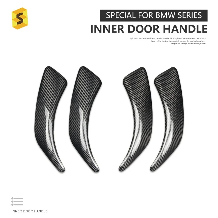 Carbon Fiber Interior Accessories F20 F21 F22 F23 F87 Carbon Fiber Inside Door Handle for BMW