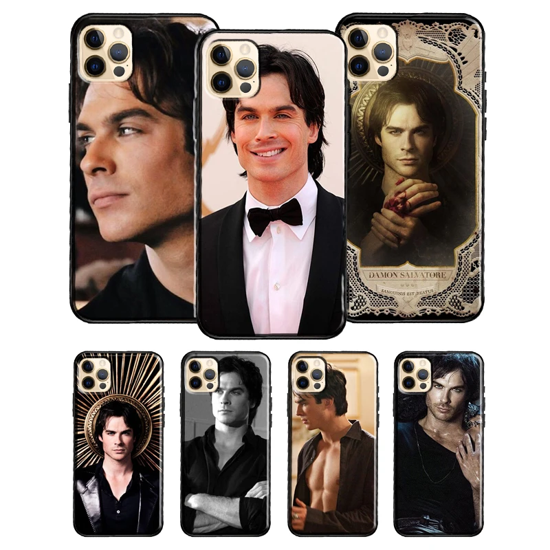 Damon Salvatore Vampire Diaries For iPhone 13 12 Pro Max Mini Cover Phone Case For iPhone 11 14 Pro Max XS X XR 7 8 Plus SE