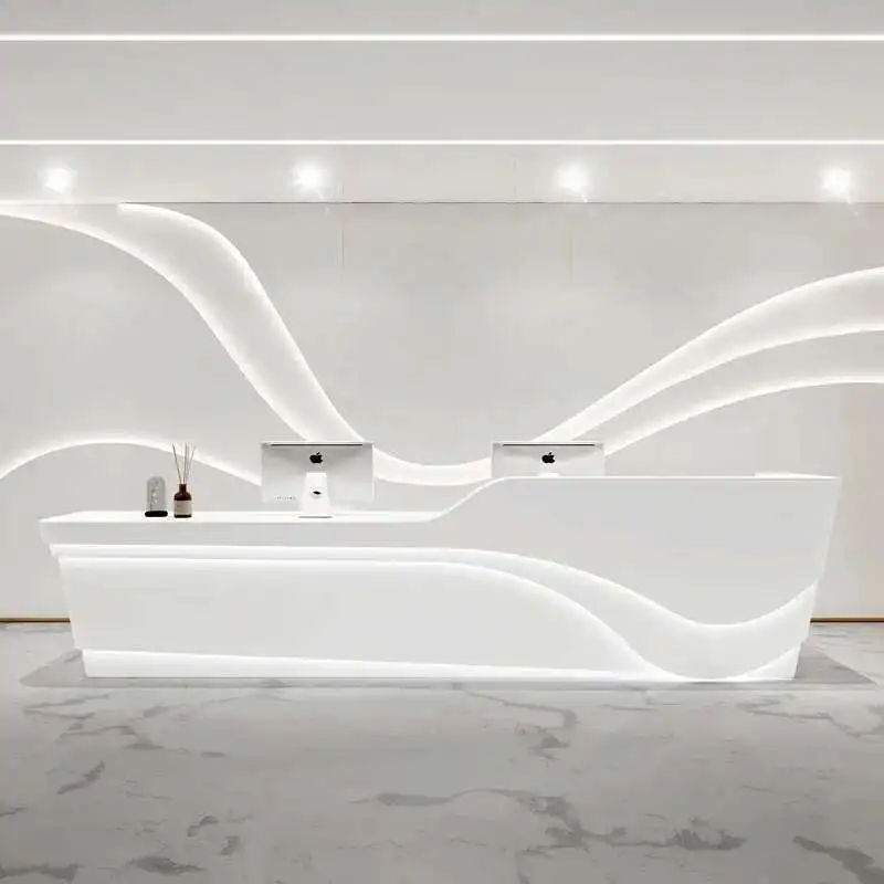 

Italian Style Simplicity Reception Desks Clothing Store Beauty Salon Reception Desks Simplicity Office Furniture Receptie HBRD