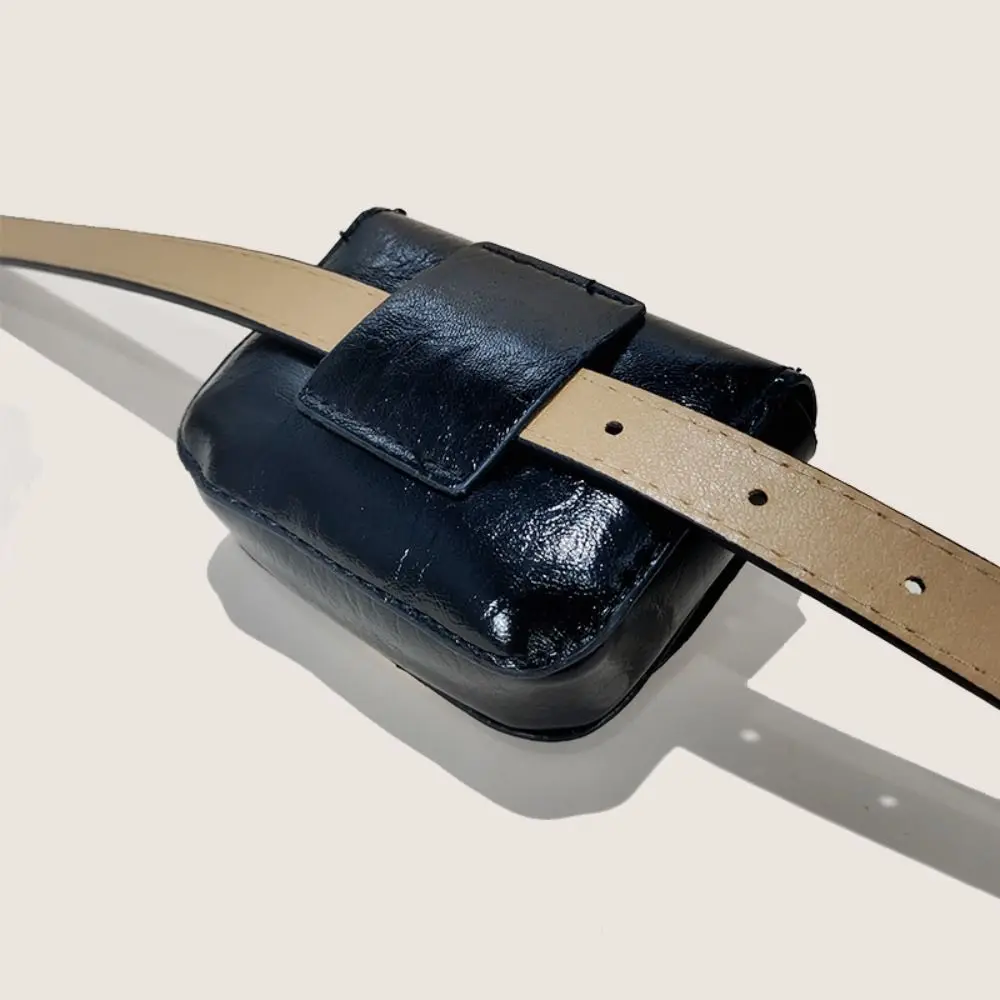 حزام سبيكة الموضة مع الخصر حزمة خمر الجينز ديكور بولي Leather حزام الخصر حزام مشبك قابل للتعديل الخصر حقيبة الخصر الملحقات