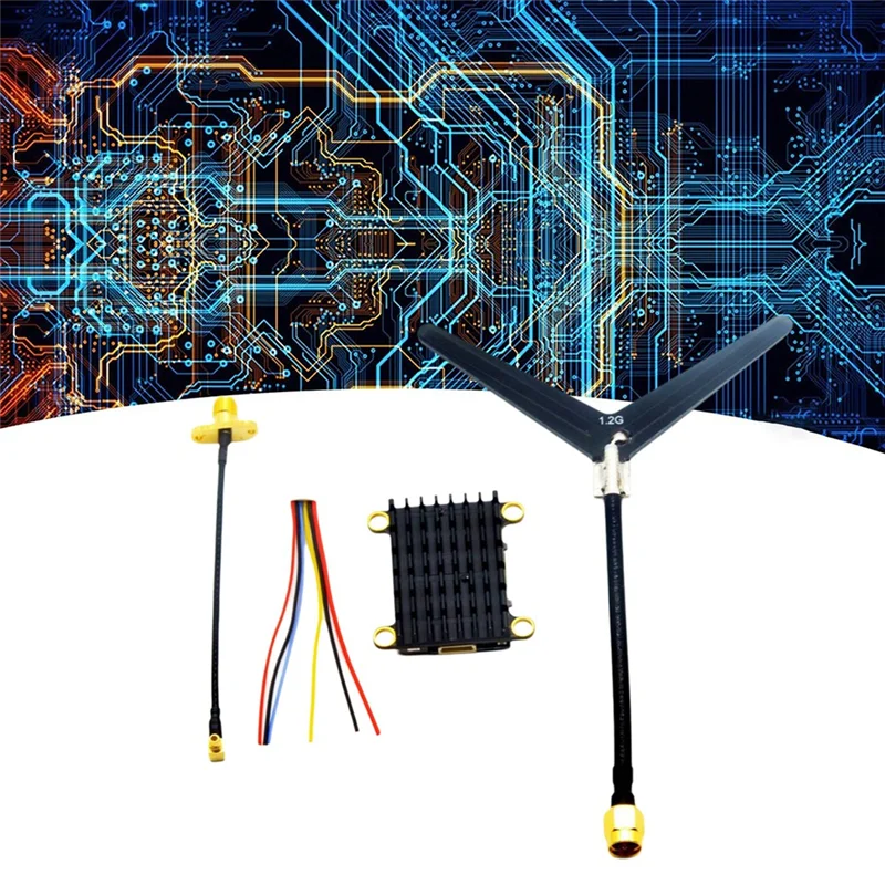 A04F-1.2G 1.3G 1 Вт/1,6 Вт/2 Вт FPV VTX 1000 МВт 1600 МВт 16-канальный FPV видеопередатчик для FPV RC Drone