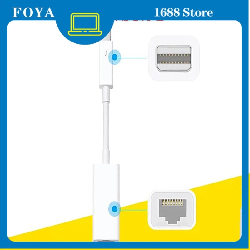 

Thunderbolt 2 Gigabit Ethernet Converter Apple Lightning Port Converter RJ45 Wire Converter A1433