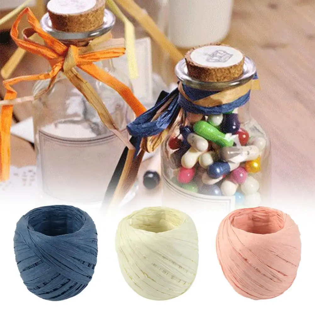 1 Roll Great Wrapping Ribbon Decorative Portable  Gifts Rope String Gift Packing Twine   for Home  Paper Ribbon