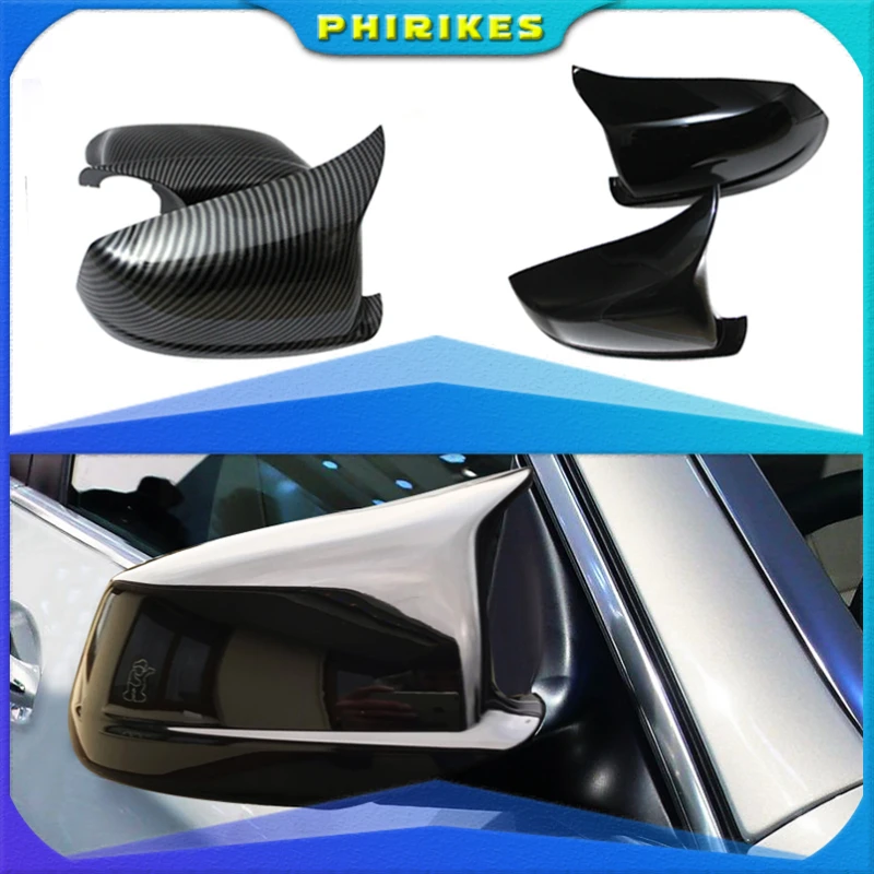 phirikes Rearview Mirror Cap Side Mirror Cover M Performance Car Accessories Fit For BMW 5 Series F10 F11 F18 Pre-LCI 2010-2013