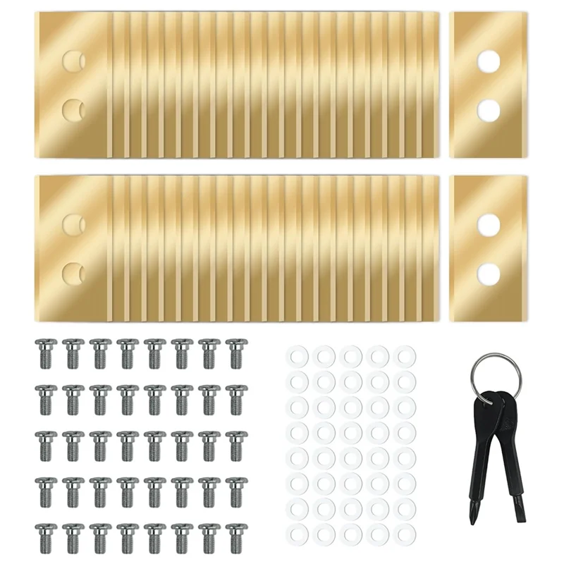 A69e40pcs شفرات جزازة العشب الروبوتية البديلة لـ Mammotion Luba مع الغسالات والمسامير