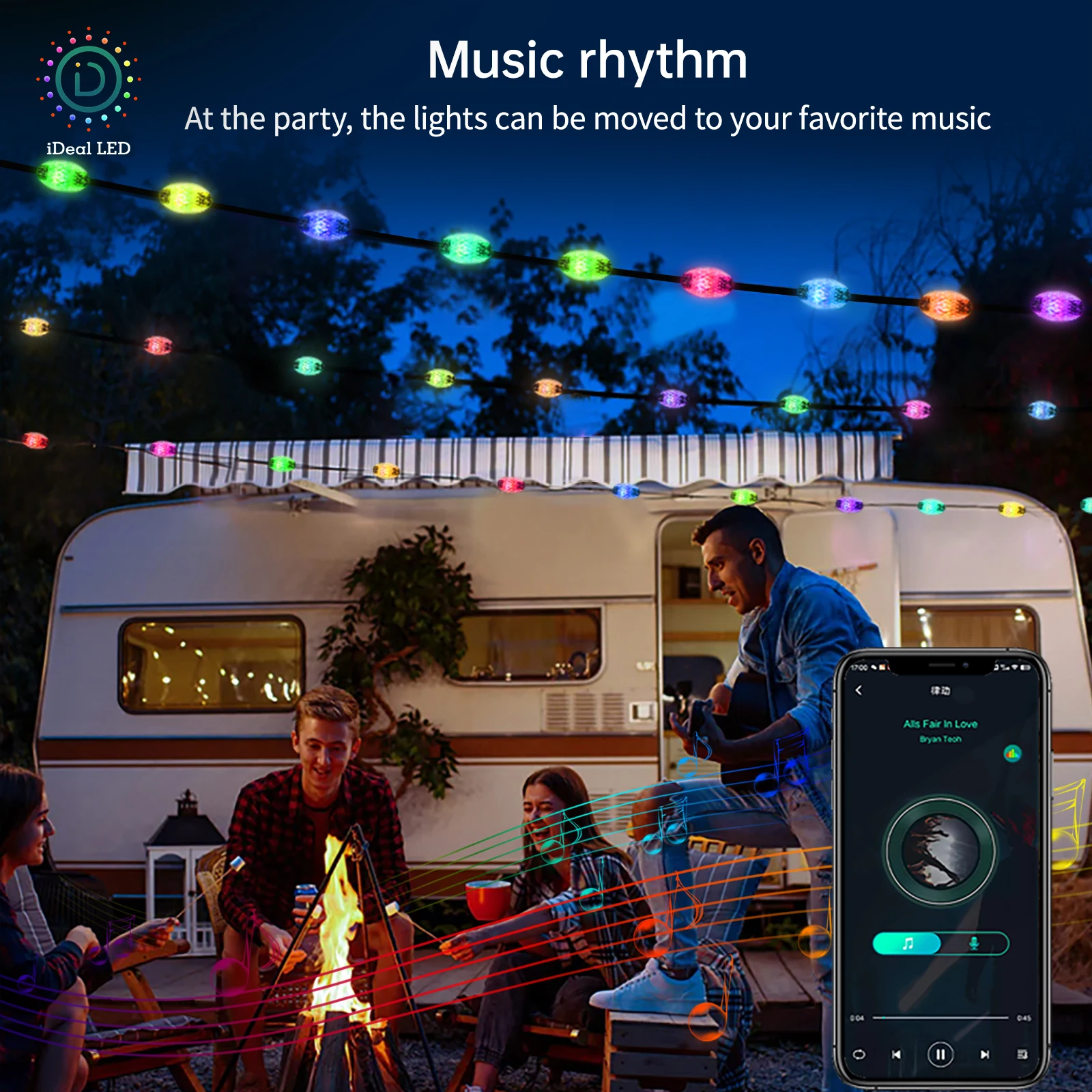 Dreamcolor diamond shap USB LED String Light WS2812B Garland Fairy Lights for Christmas Birthday Party Decoration Waterproof
