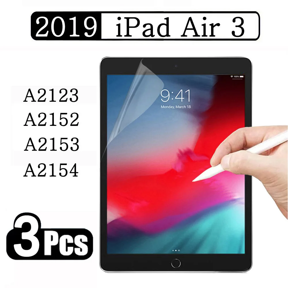 

(3 Packs) Paper Film For Apple iPad Air 3 10.5 2019 A2123 A2152 A2153 A2154 Matte Tablet Screen Protector