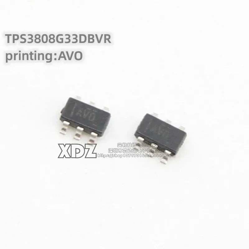 10pcs/lot TPS3808G33DBVR TPS3808G33 Silk screen printing AVO SOT23-6 package Programmable monitoring circuit chip