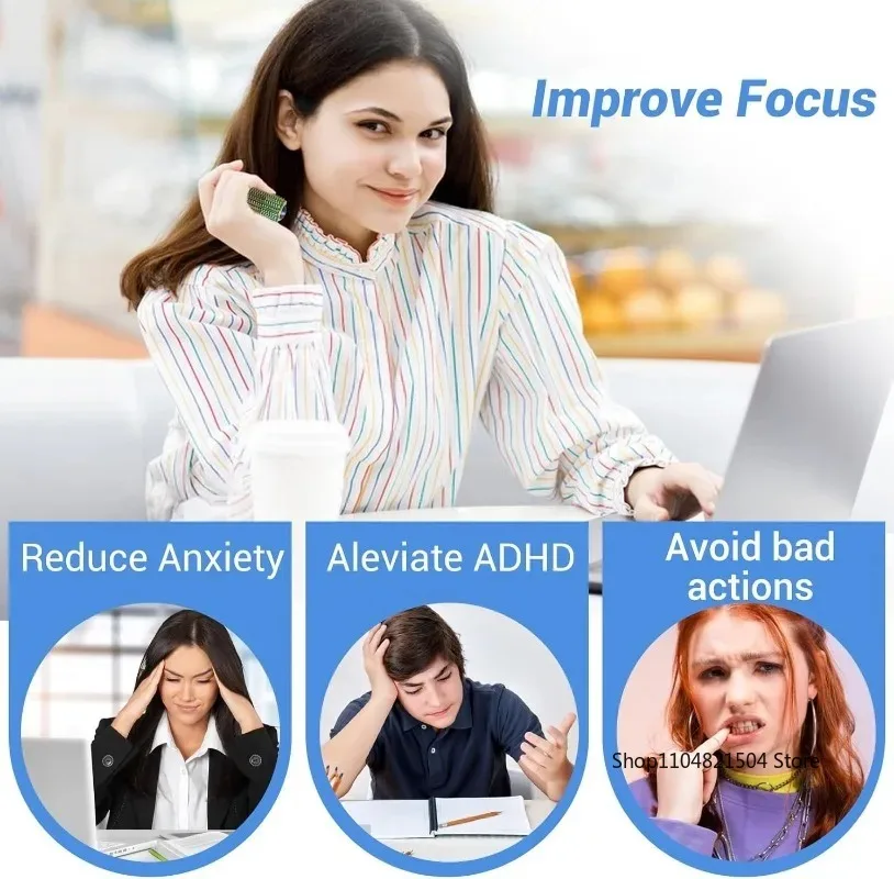 Rolo sensorial brinquedo clicker picos táteis para ansiedade alívio do estresse dor estimulando autismo sobre estimulação com cordão