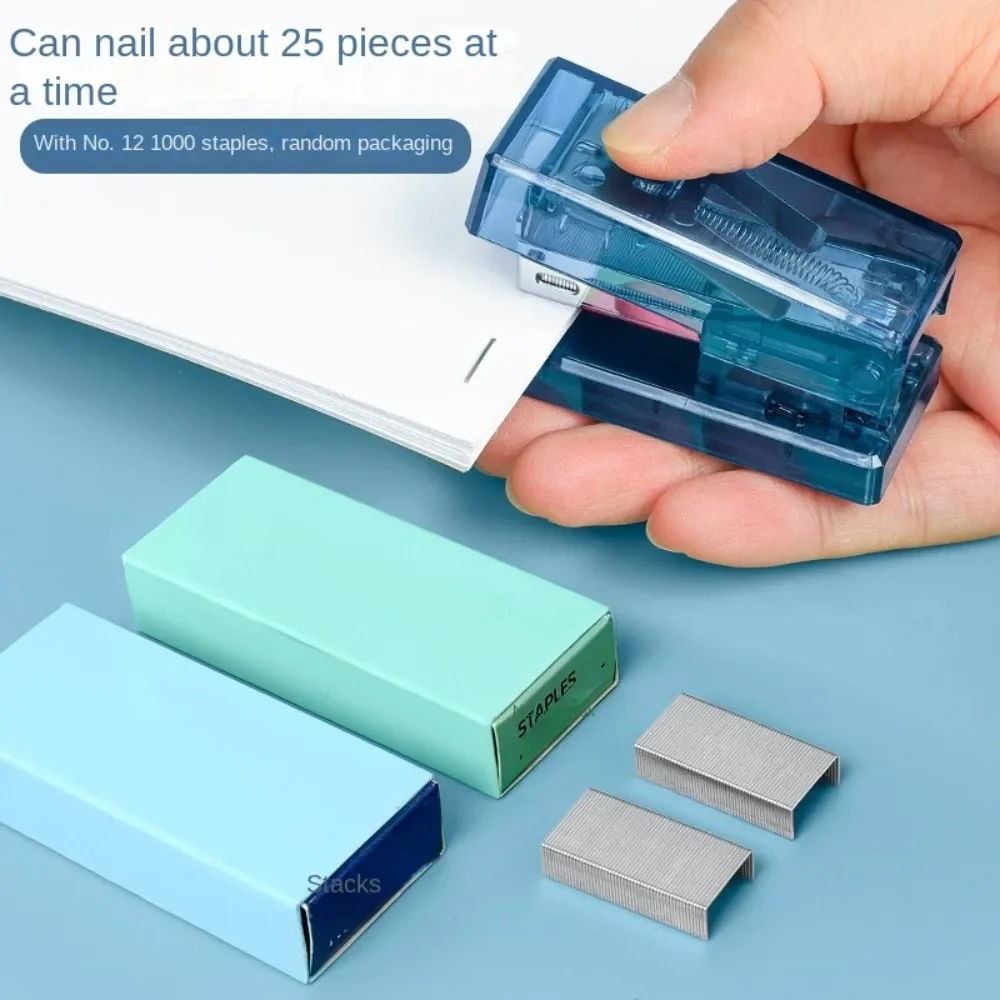 Mini Mini Stapler with 1000 Staples Multifunction Office Binding Tools Effortless Portable Paper Binder Set Paper Binding