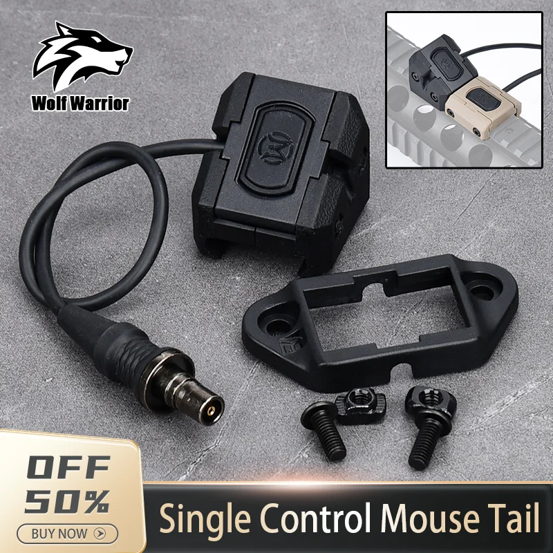 

WADSN Tactical Wire Control Pressure Switch PEQ15 DBAL A2 Modbutton Laser Weapon Lights Mount HRF Ramp Airsoft AR15 Accessories