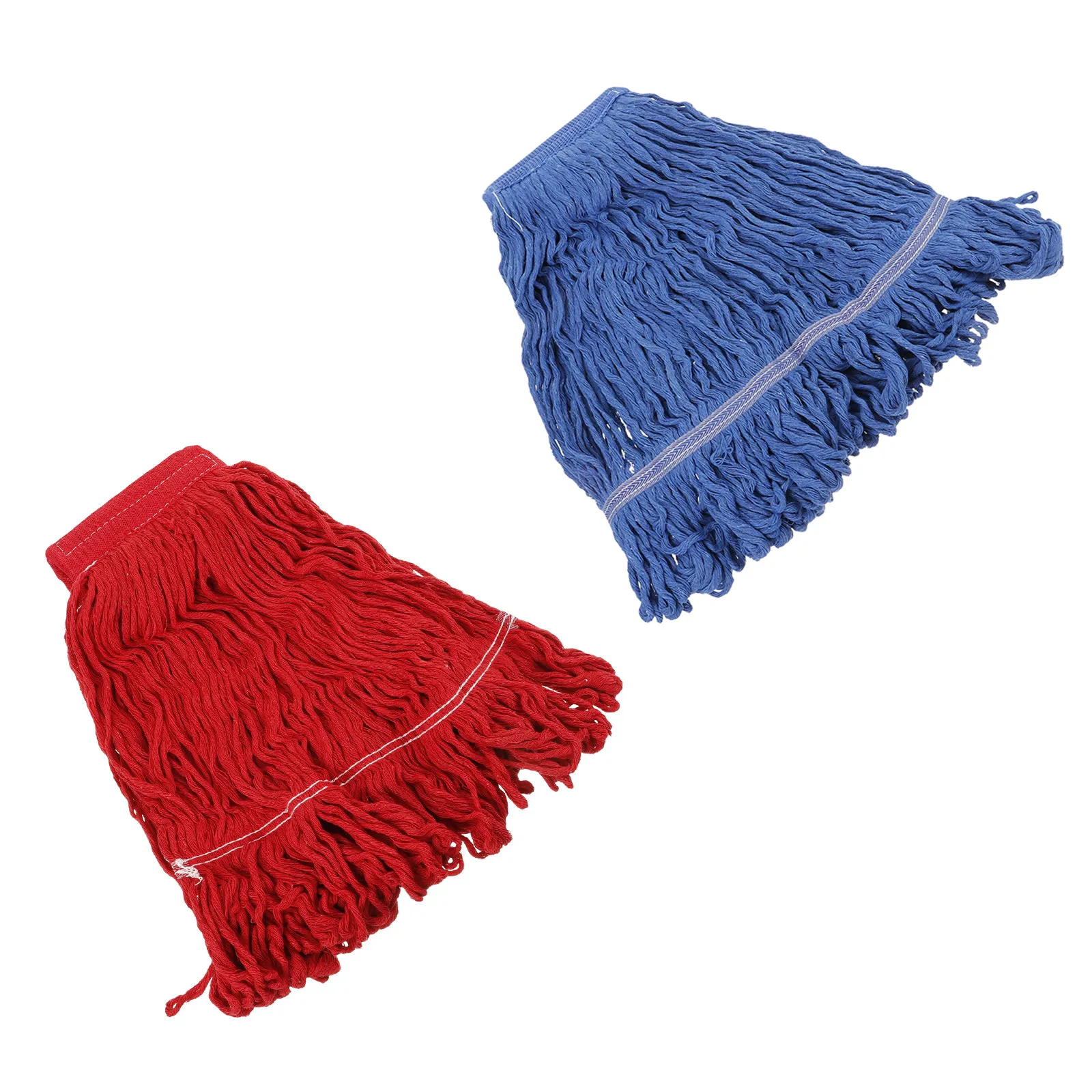 Heavy Duty String Mop Refill 2Pcs, Washable Replacement Heads for Commercial & Industrial Floor Cleaning
