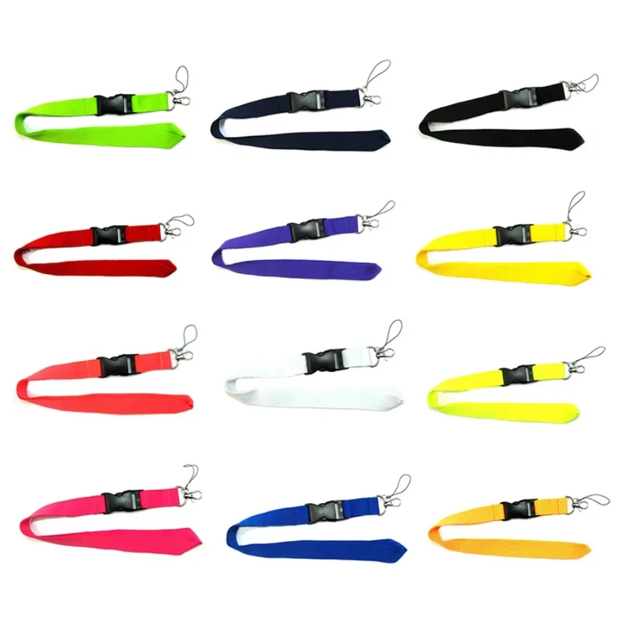 

100pcs Mobile Phone Neck Lanyards Strap for Camera ID Card Key Chain USB Badge Holder DIY Lariat Lanyard Hang Rope