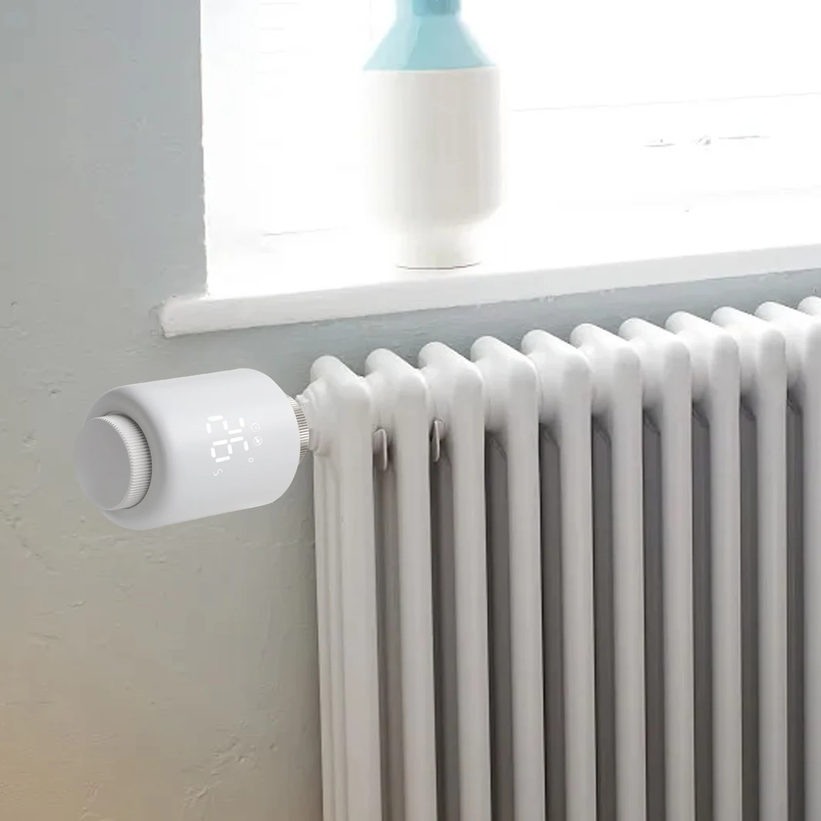 Katup Radiator cerdas, kontroler Radiator dapat diprogram, katup Radiator untuk Aksesori sistem pemanas rumah