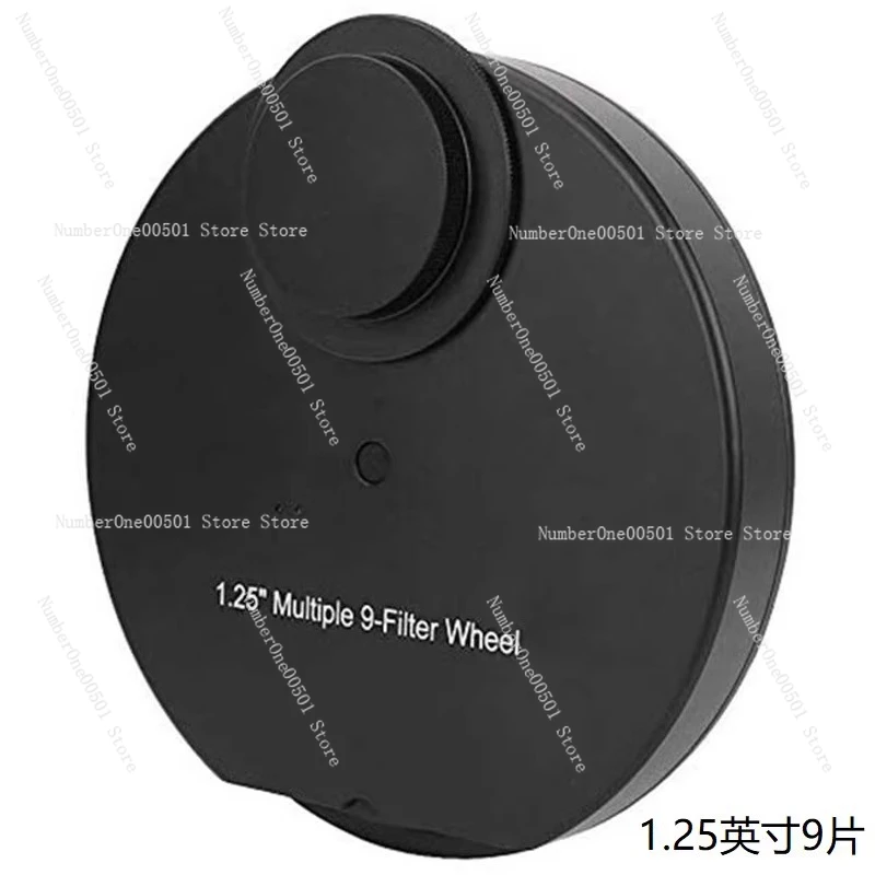 

Astronomical Telescope Accessory 1.25 Inch Manual Filter Wheel 9 Slot for Monochrome Cooled CCD Camera Deep Sky Astrophotography