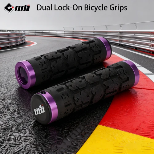 Imagen 1 del producto ODI RG01 Rogue Lock-On Grips Anillo de bloqueo doble de seguridad con absorción de impactos antideslizante para un máximo control en bicicletas MTB/carreteras