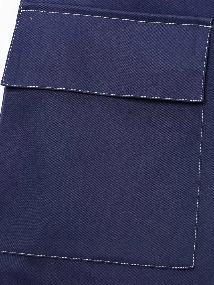 Neue Sommerprodukte im europäischen und amerikanischen Stil, Damenbekleidung, modisch mit Gürtel, hohe Taille, lässige Rockhose