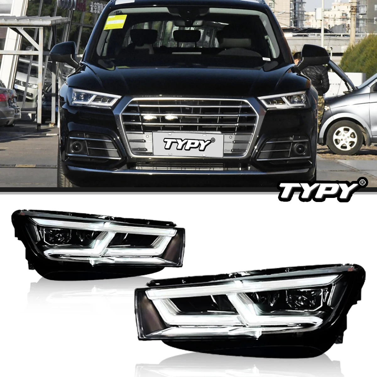 

TYPY Car Light For Audi Q5 2018-2020 Headlight LED Projetor head Lamp Daytime Running Light Automotive Accessories