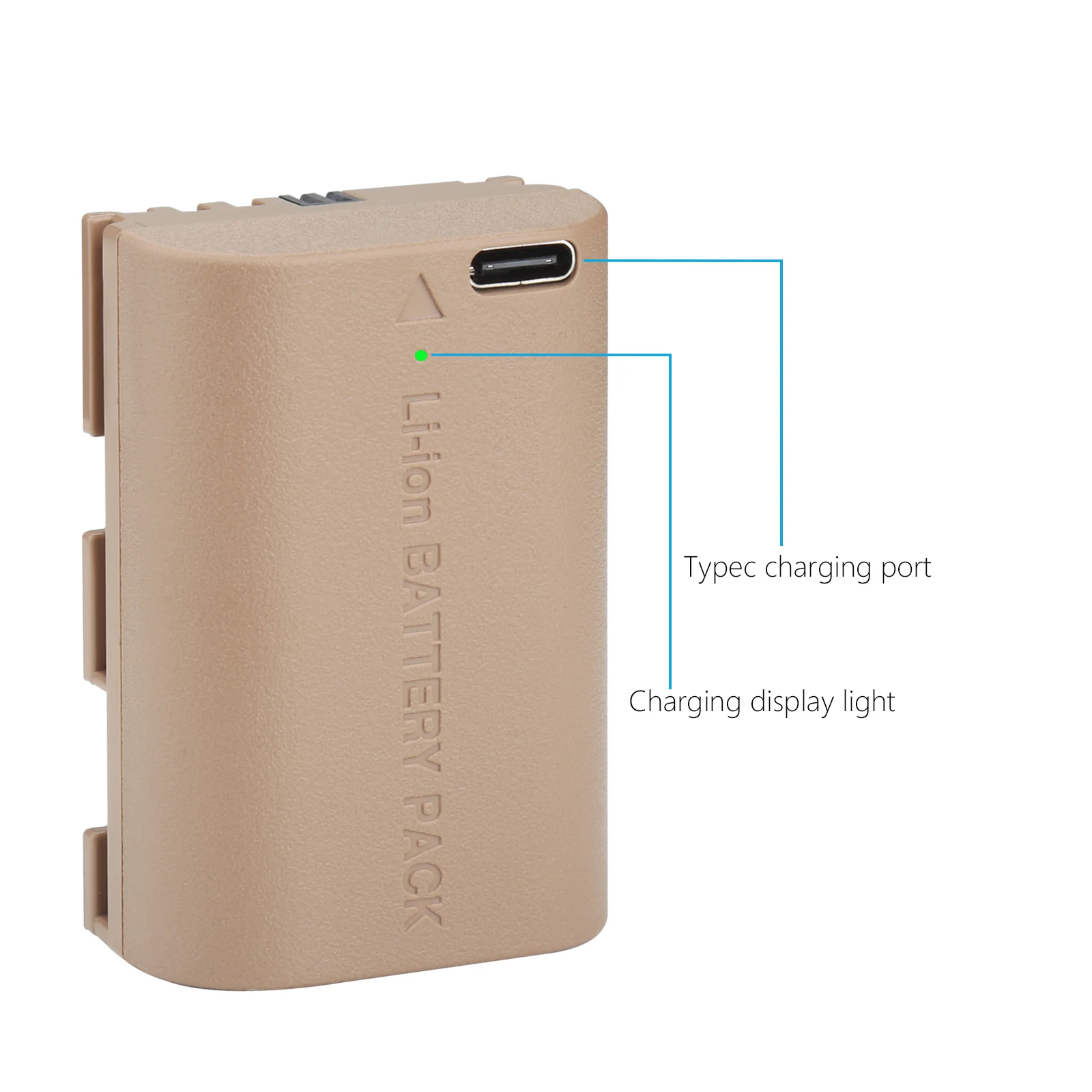 3200mAh LP-E6NH Repalcement USB-C Battery for R5, R6, R7, R6 Mark II, R, R5 C, 5D II/III/IV, 6D, 7D, 7D II, 60D, 70D, 80D, 90D
