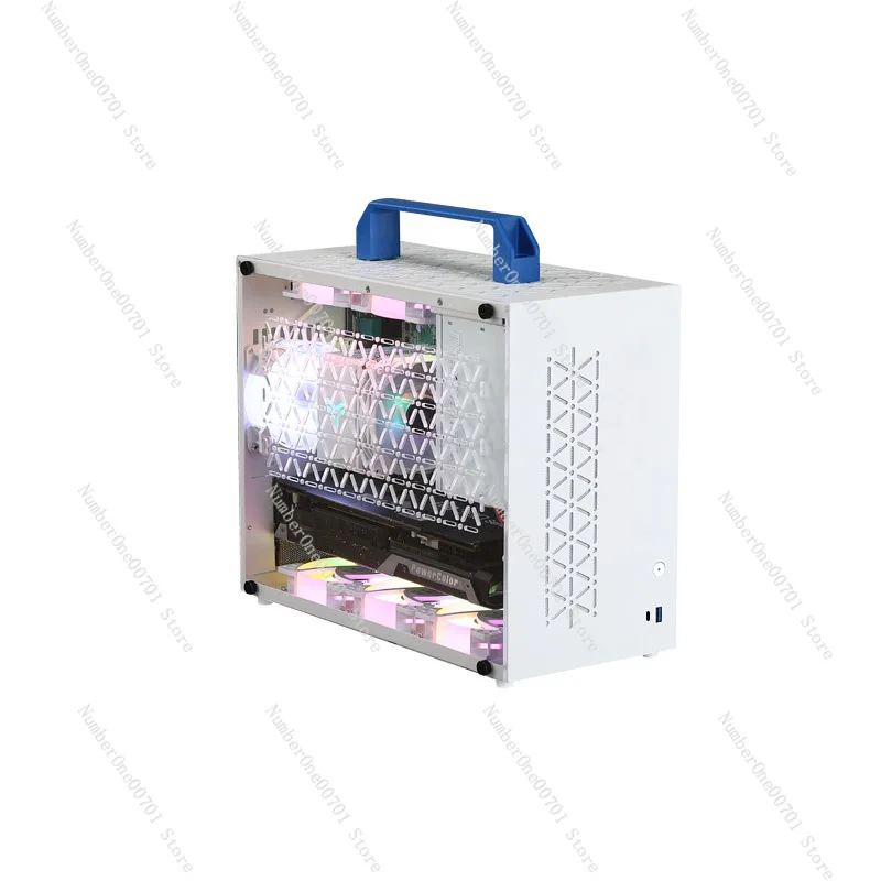 

X70Pro Compact mATX Маленький корпус ITX Портативный ультрамаленький настольный мини-компьютерный чехол SFX