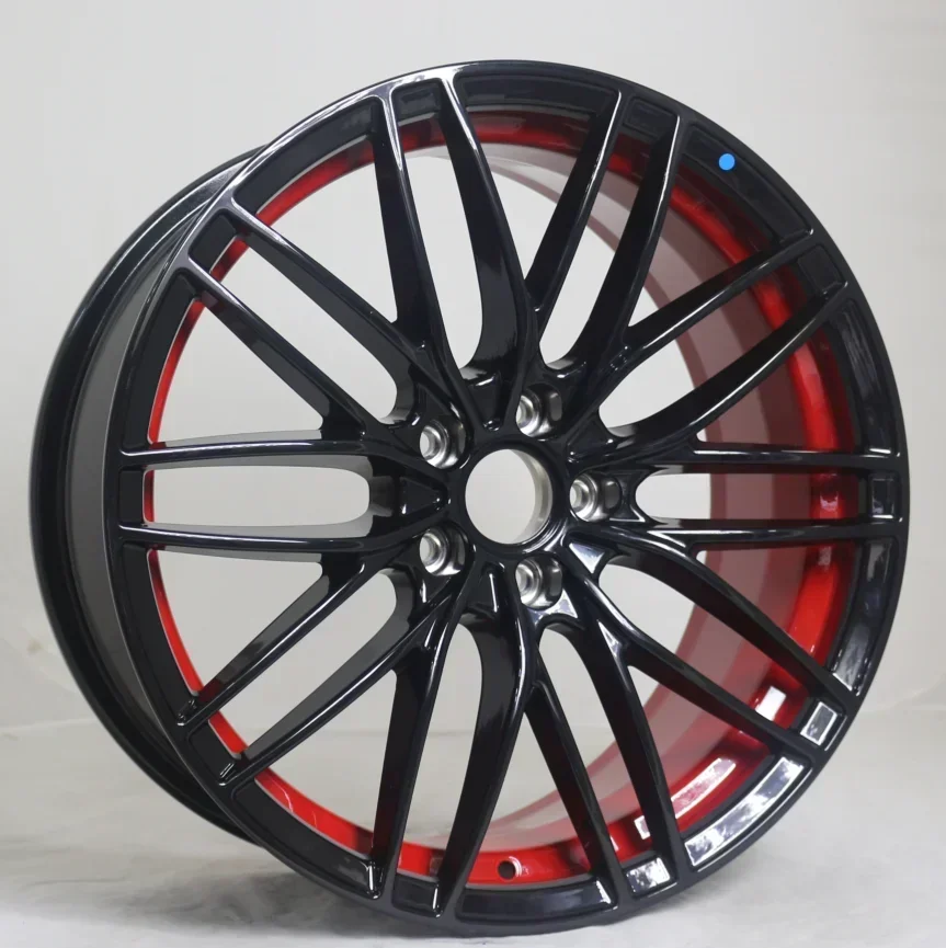 

Red rims black spokes concave forged car wheels rims 19 inch 5 holes 5x112 for audi a4 a6 a8