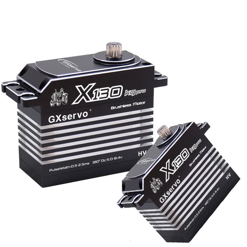 GXservo Full Metal Brushless Motor 100KG 120KG 130KG 150KG High Torque Servo For  1/6 RC Car Boat Industry Accessories