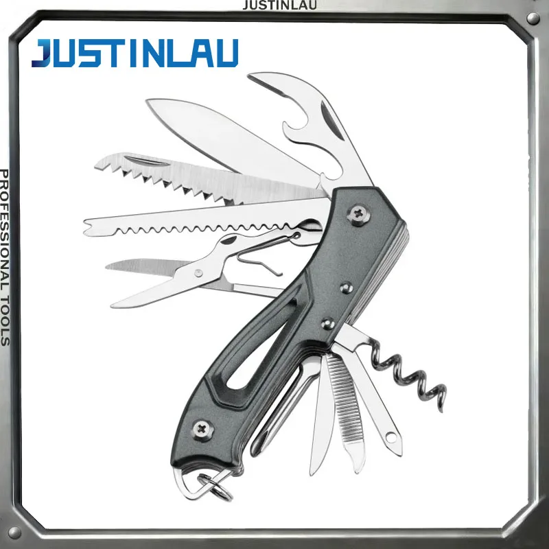 

JUSTINLAU 1PC 18in1 Multifunctional Folding Tool Suitable for Outdoor Camping Hiking Survival Portable Multifunctional Tool