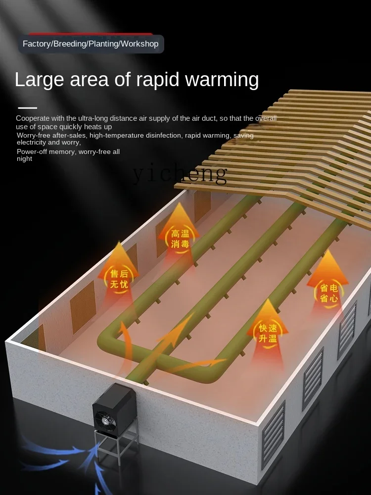 AB سخان كهربائي صناعي سخان تجفيف عالي الطاقة فرن الهواء الساخن ورشة سخان الهواء