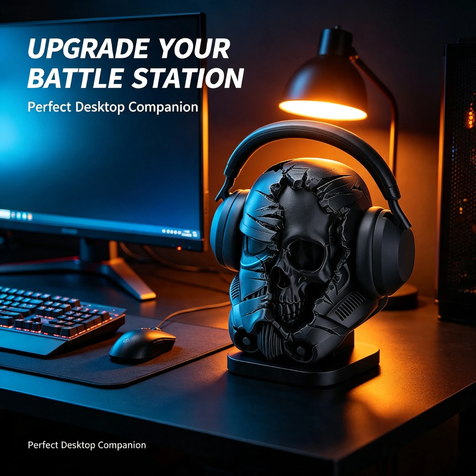 Storms Soldier Skull Headphone Stand Holder Stormtroopered Helmets Game Headset Rack Display Hanger Desktop Decor Gift Men Boy