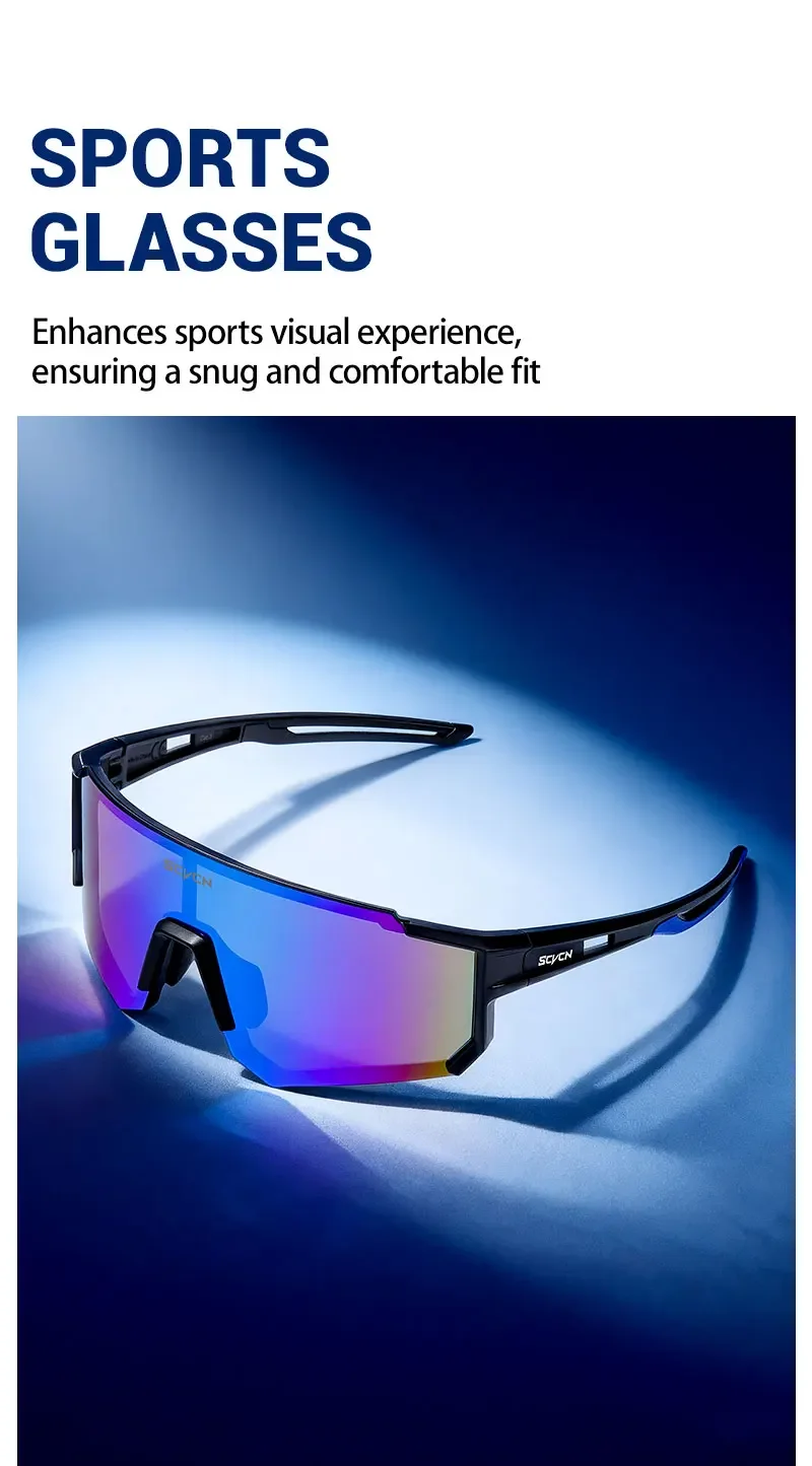 SCVCN Damen Radsport-Sonnenbrille Herren Fahrrad-Motorrad-Brille Outdoor-Sport Angeln Klettern Eyewear UV400 Laufbrille – Detail 2