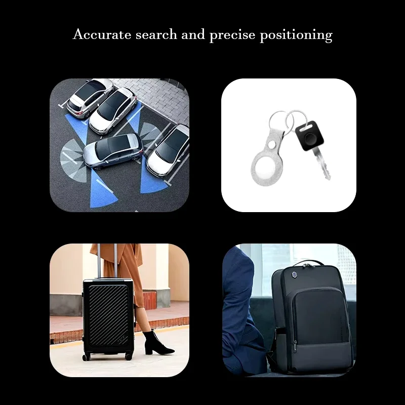 XIAOMI New Mini Smart Tag Bluetooth Luggage Tracker Works with Apple Find My (iOS Only) Item Locator For Key Luggage Backpack