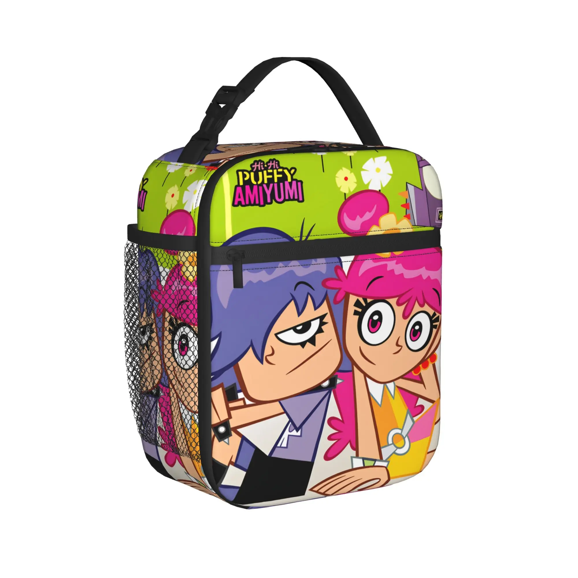 Hi Hi Puffy AmiYumi Lunch Bag  Outdoor Picnic Lunch Box For Men Vintage Custom Tote Food Bags Oxford Convenient Cooler Bag