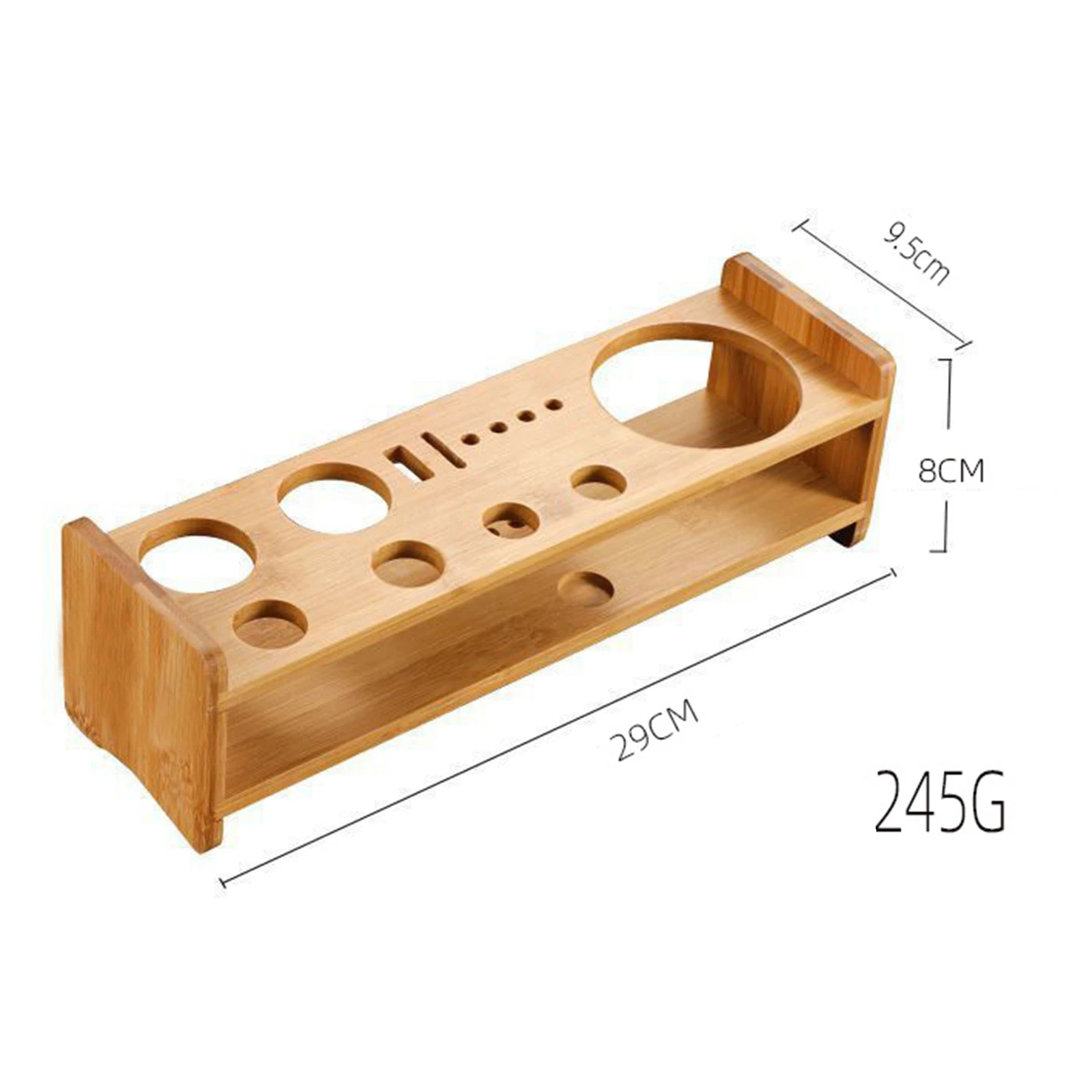 Cocktail Bartending Set Wooden Stand Tabletop Portable Stable Cocktail Shaker Stand for Party Wedding Home Bar Beginners