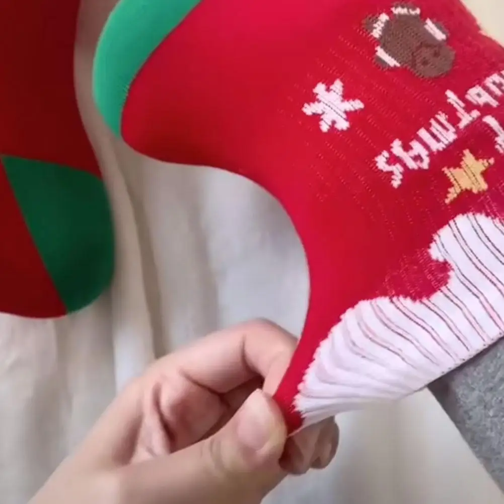 5 أزواج من حلي جورب عيد الميلاد المتحركة هدايا عيد الميلاد المجيد والديكورات للمنزل لوازم عيد الميلاد لجديد سعيد #5