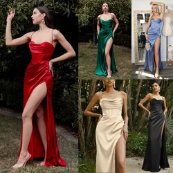 Abiti da sera formali eleganti da donna 2024 Abito da ballo sexy di lusso con scollo a V senza maniche senza schienale Abito estivo aderente scava fuori abiti lunghi