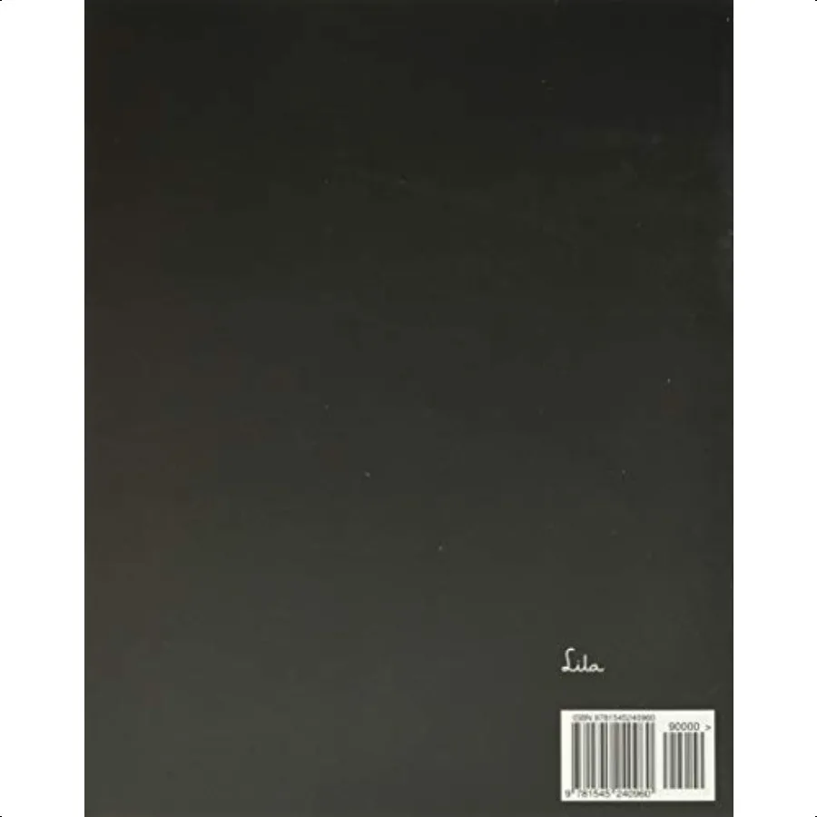 Notebook: Unlined Notebook Large 8.5 x 11 inches 100 Pages Black Cover