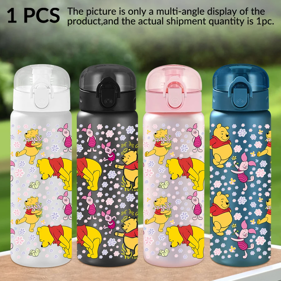 

1Pc Disney Winnie the Pooh Piglet 26oz plastic water bottle with pattern outdoor sports water cup birthday/homecoming gift