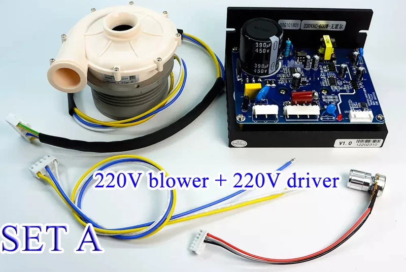 Imagem -02 - sem Escova Impermeável Resistente à Corrosão Non-hall Air Blower Ventilador de ar de Alta Temperatura 24v 48v 220v 560w 23kpa 1550l Min 60000rpm