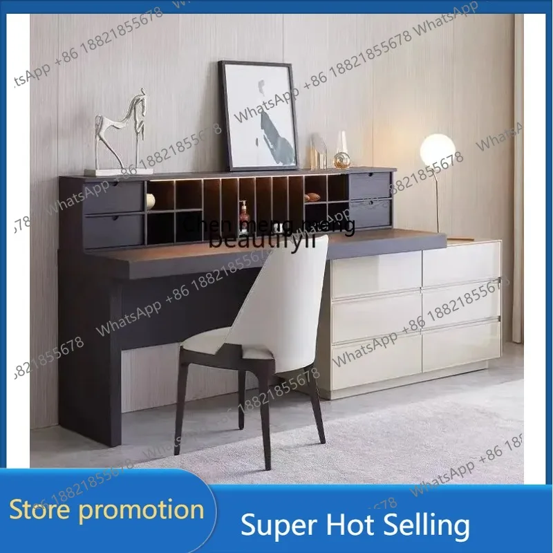

Bedroom Desk Dresser Integrated Chest of Drawers Simple Modern Retractable Corner Tailstock Storage Cabinet 1001