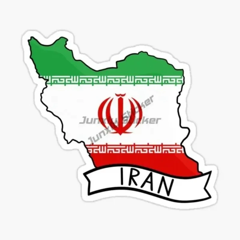 

IRAN Map Waterproof PVC Car Stickers Motorcycle Car Bumper Window Decals Accessories