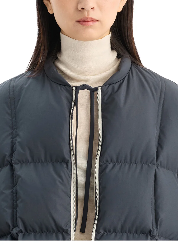 2026 Winter Short Puffer Jacket for Women, Petite Coat, White Duck Down, Thickened for Warmth