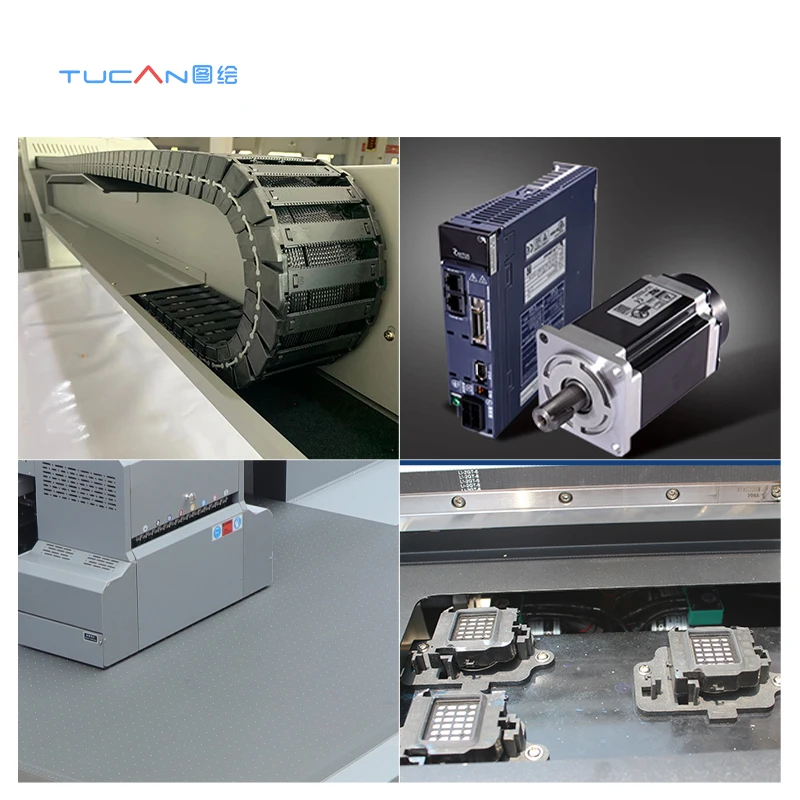 Printer Stiker Uv Dtf Cetak Gen5 Format Besar 1.6M * 1.1M Printer Flatbed Led Uv Luar Ruangan Inkjet