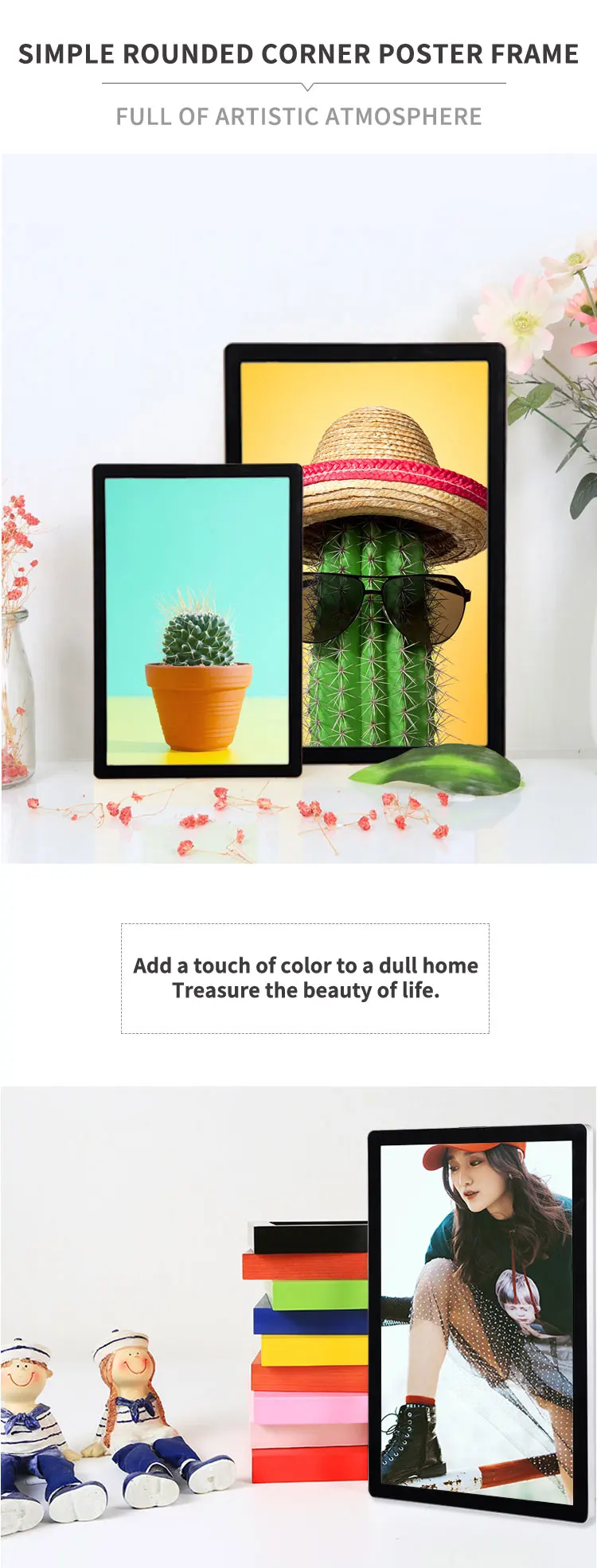 Indoor and Outdoor Ultra-thin Light Emitting Diode Advertising Light Box Aluminum Frame Suspension Installation