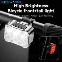 Bike Light Front Rear Cycling LED Lamp Recharged Flashlight Bike Light Rechargeable Cycling Road Bicycle Lights Bike Accessories