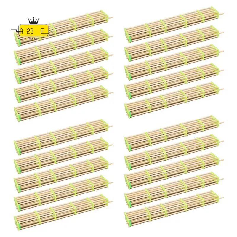 A23E-20 Packs Of Extended Queen Bee Cage Queen Bee Isolation Transport Cage Beekeeping Tools Bamboo Tools