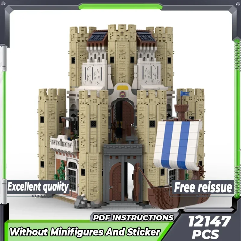 Medieval Fortress Model Moc Building Bricks The King's Castle Technology Modular Blocks Gifts Christmas Toys DIY Sets Assembly