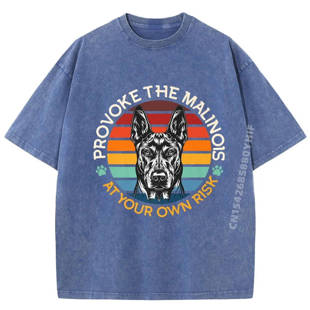 

Belgian Shepherd Provoke The Malinois Tshirts Classic Graphic Luxury Designer Fashion Woman Tops Tees Retro Washed Tee Shirt