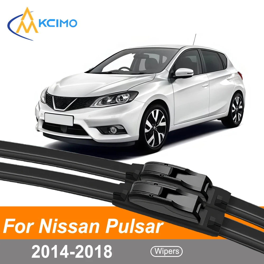 

Front Wiper Blades Set Direct Fit For Nissan Pulsar C13 2014-2018 Easy to Install Windshield Wipers Quiet Clear All-Season